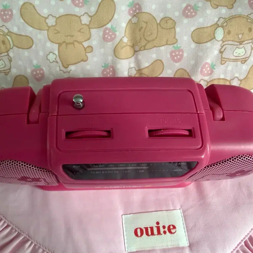 [BUNJANG] Vintage Hello Kitty Mini Radio Pink / 고전 키티 미니 라디오