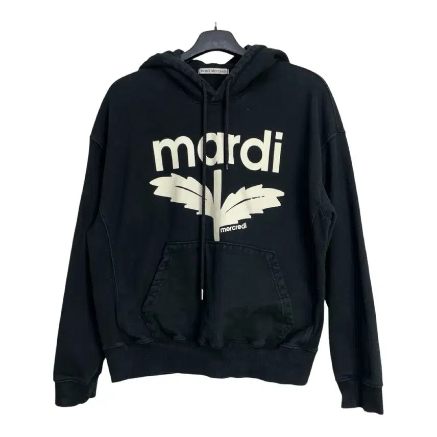 [BUNJANG] Mardi Mercredi Black Hoodie / 마르디 메크르디 블랙 후드티