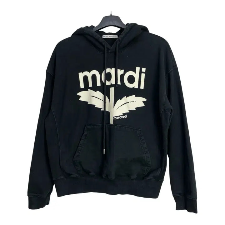 [BUNJANG] Mardi Mercredi Black Hoodie / 마르디 메크르디 블랙 후드티