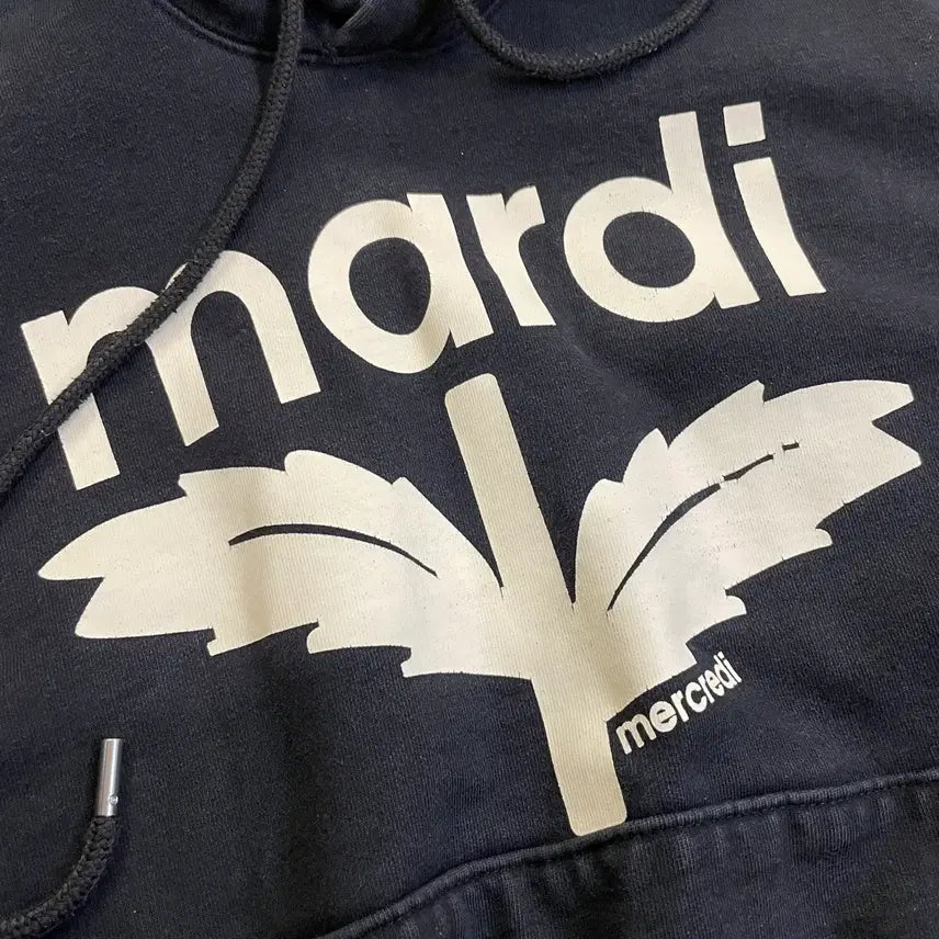 [BUNJANG] Mardi Mercredi Black Hoodie / 마르디 메크르디 블랙 후드티