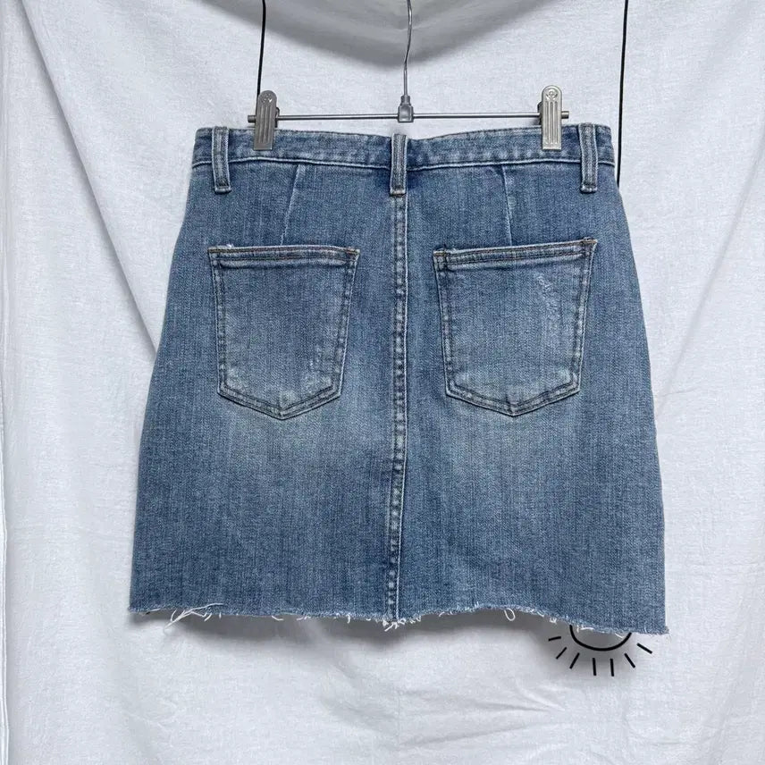 [BUNJANG] Vintage Denim Mini Skirt / 여성 청치마 데님 미니 스커트 빈티지치마 스판 치마