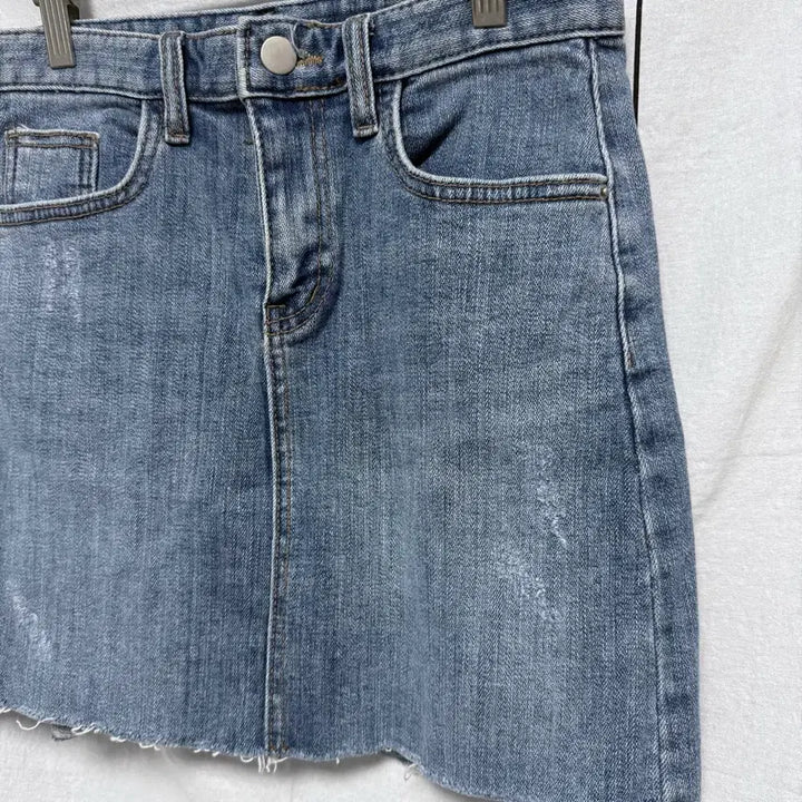 [BUNJANG] Vintage Denim Mini Skirt / 여성 청치마 데님 미니 스커트 빈티지치마 스판 치마