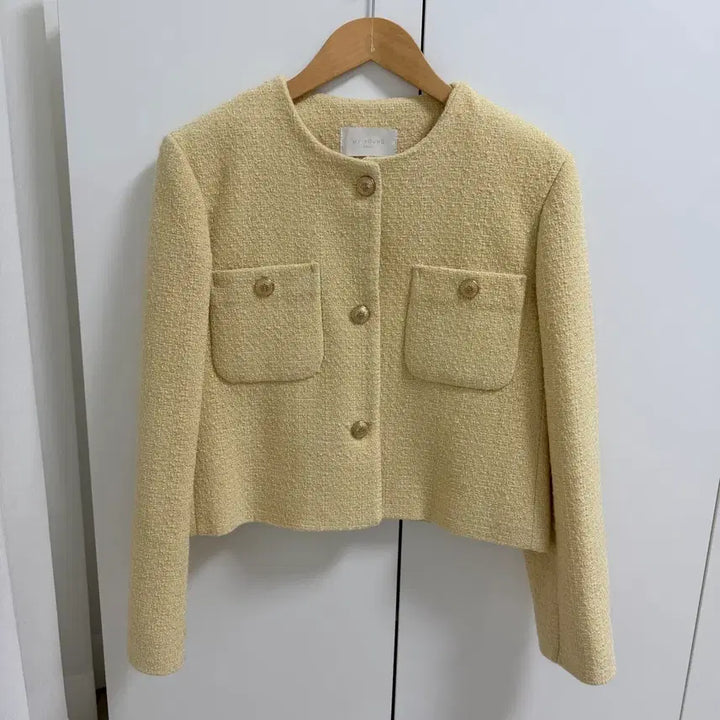 [BUNJANG] Tweed Jacket Yellow / 새상품) 금장 트위드 자켓 옐로우