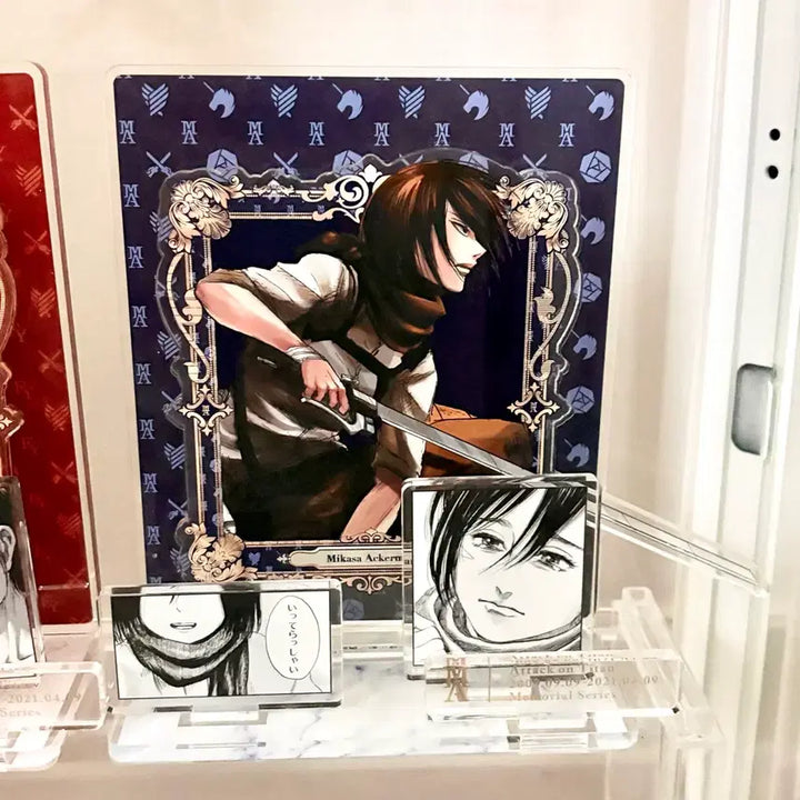 [BUNJANG] Attack on Titan Mikasa Acrylic Stand Diorama / 진격의거인 미카사 아크릴 스탠드 원화전 전시회 디오라마