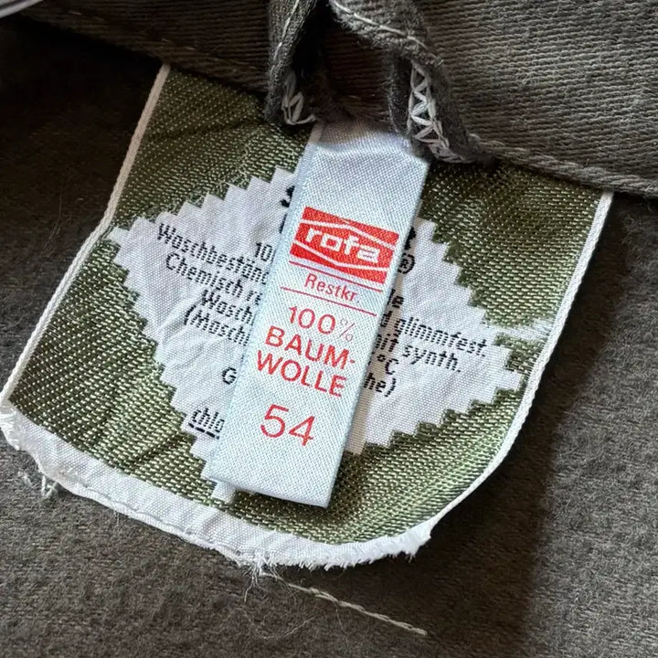 [BUNJANG] Rofa 90s Olive Drab Heavy Moleskin Work Jacket / [54] 90s 독일 rofa 올리브드랩 헤비 몰스킨 워크 자켓