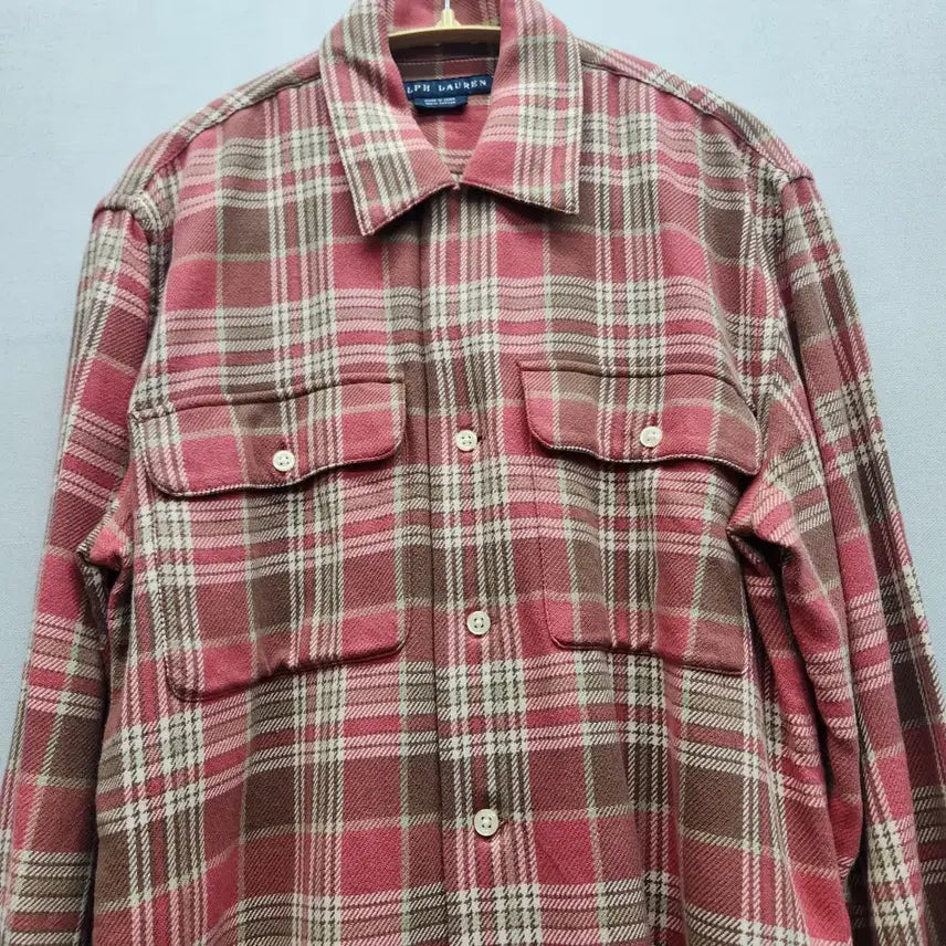 [BUNJANG] Polo Ralph Lauren Check Flannel Work Shirt / 폴로랄프로렌 체크 플란넬 워크 셔츠 2(M)