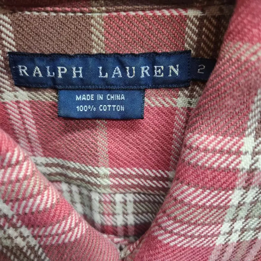 [BUNJANG] Polo Ralph Lauren Check Flannel Work Shirt / 폴로랄프로렌 체크 플란넬 워크 셔츠 2(M)