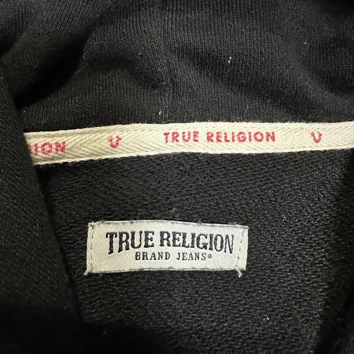 [BUNJANG] True Religion Black Full-Zip Hoodie L (100) / 트루릴리젼 블랙 후드집업 L 100