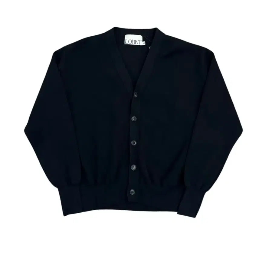 [BUNJANG] Lont Cotton Cardigan - Black - L / 론트 코튼 가디건 블랙 L  