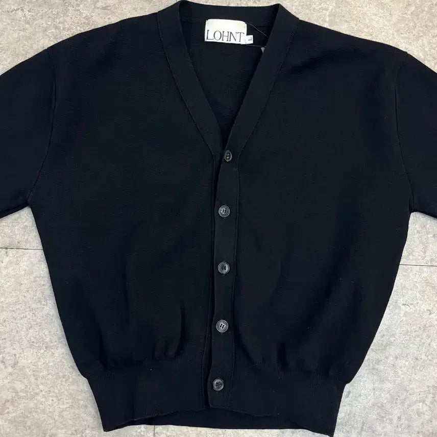[BUNJANG] Lont Cotton Cardigan - Black - L / 론트 코튼 가디건 블랙 L  