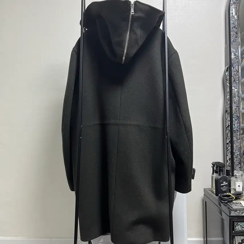 [BUNJANG] Juun.J Two-Tone Khaki Hooded Long Coat / 정품 46) 준지 Juun.j 투톤 카키 후드 롱 코트