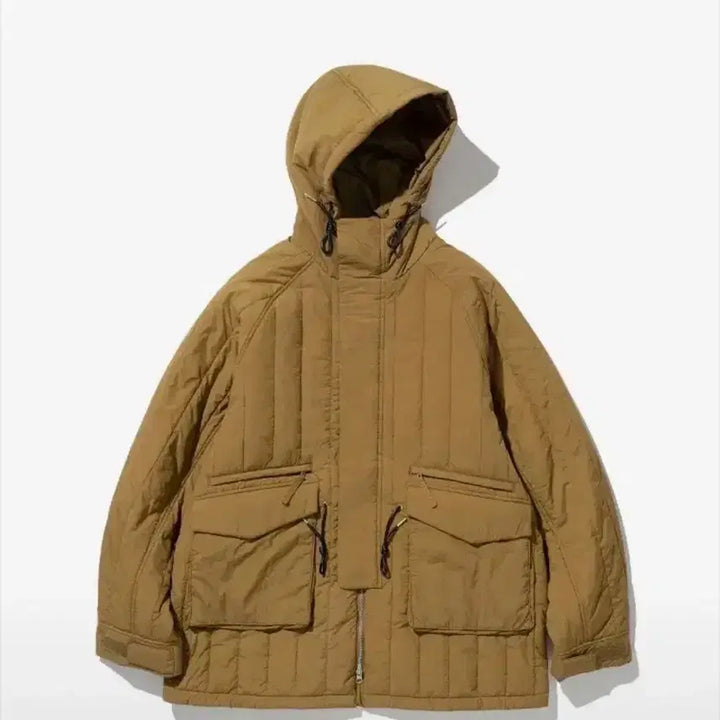 [BUNJANG] Uniform Bridge Quilted Hooded Parka Orange XL / 유니폼브릿지 퀼팅 후디드 파카 오렌지 XL