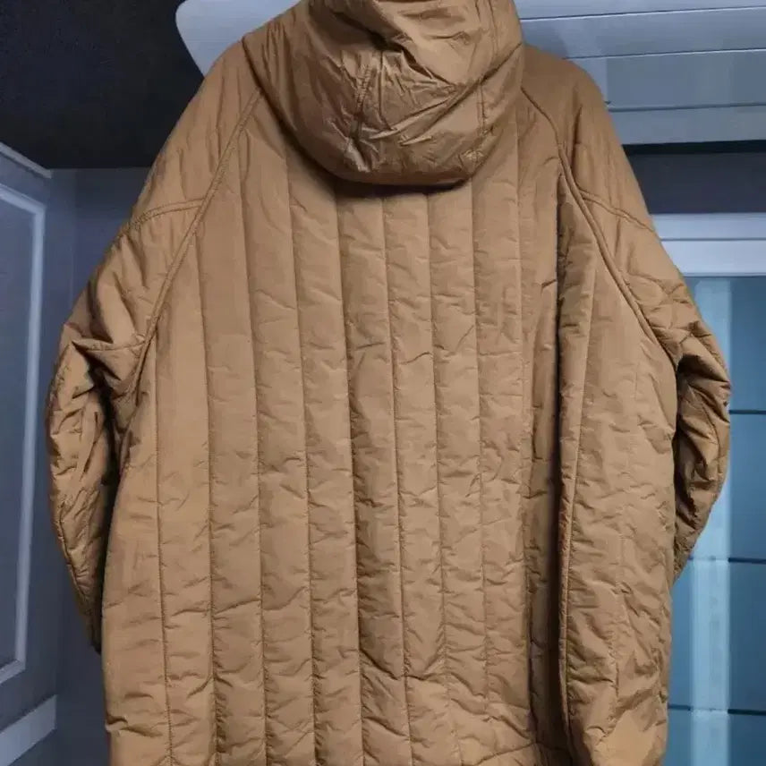 [BUNJANG] Uniform Bridge Quilted Hooded Parka Orange XL / 유니폼브릿지 퀼팅 후디드 파카 오렌지 XL