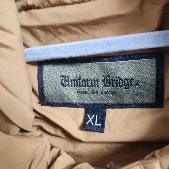 [BUNJANG] Uniform Bridge Quilted Hooded Parka Orange XL / 유니폼브릿지 퀼팅 후디드 파카 오렌지 XL