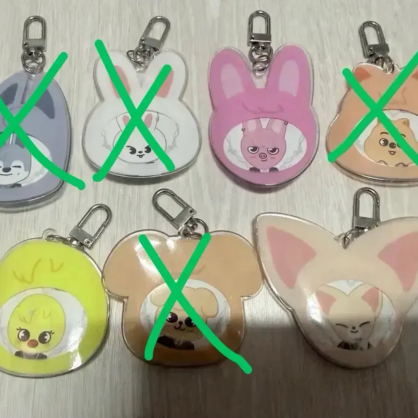 [BUNJANG] Stray Kids SKZOO Pin Button Cover Keyring Set / 스키즈 skzoo핀버튼커버키링세트