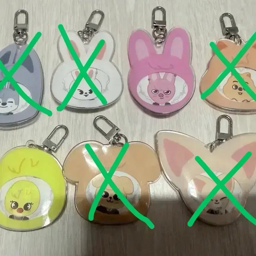 [BUNJANG] Stray Kids SKZOO Pin Button Cover Keyring Set / 스키즈 skzoo핀버튼커버키링세트