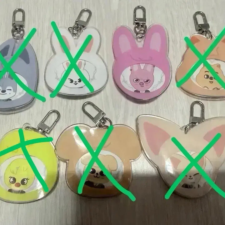 [BUNJANG] Stray Kids SKZOO Pin Button Cover Keyring Set / 스키즈 skzoo핀버튼커버키링세트
