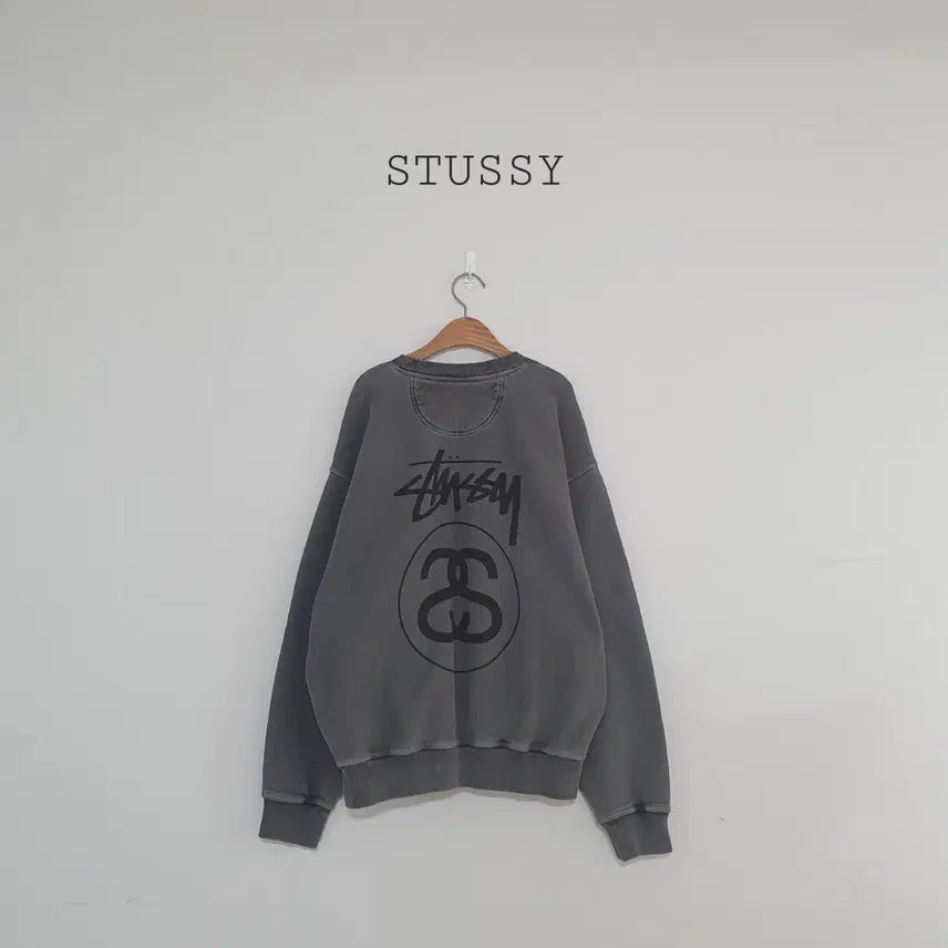 [SOLD OUT] No.26031701 스투시 스탁링크 피그먼트 빅로고 맨투맨