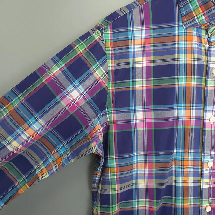 [BUNJANG] Polo Ralph Lauren Slim Fit Checkered Shirt M / 폴로 랄프로렌 Polo Ralph Lauren 슬림핏 체크 셔츠 M