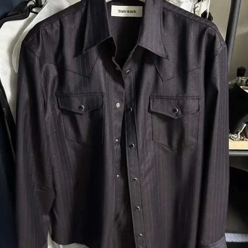 [SOLD OUT] 판매)토니웩 웨스턴 셔츠 다크 버건디 L