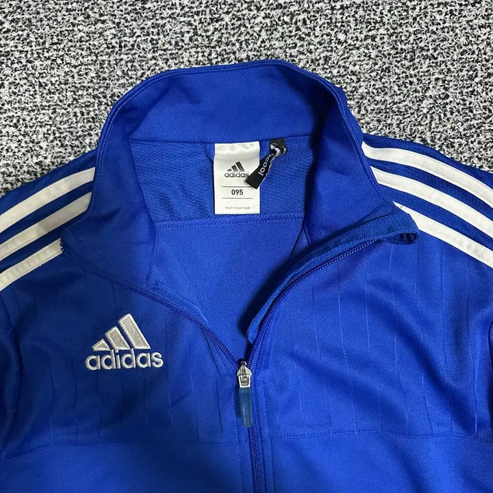 [BUNJANG] Adidas Tri-Stripe Blue Jersey Track Top / (95) 아디다스 삼선 블루 져지 트랙탑