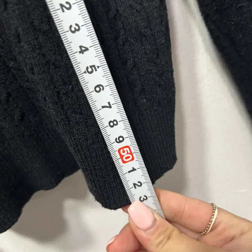 [BUNJANG] Guess Black Cable Knit Cardigan S / Guess 블랙 꽈배기 가디건 S