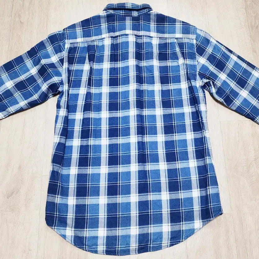 [SOLD OUT] 유니클로 카라넥 긴팔 체크 여성남방 95호(66)