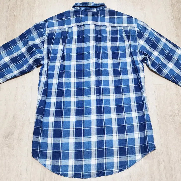 [SOLD OUT] 유니클로 카라넥 긴팔 체크 여성남방 95호(66)