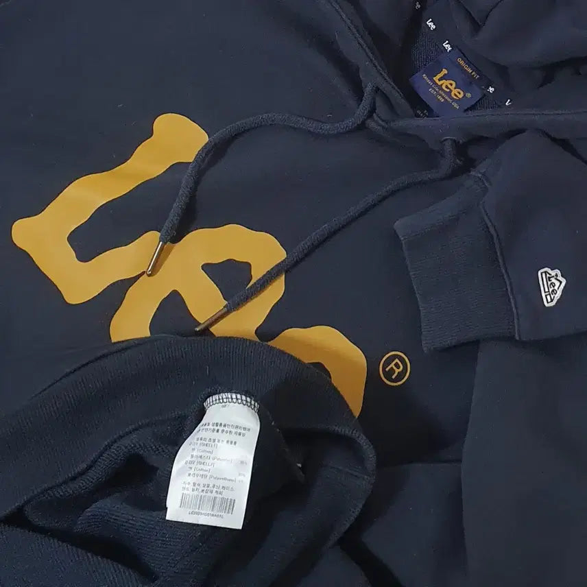 [BUNJANG] Lee Big Logo Hoodie Navy (XL) / 세일)No.26031704 Lee 리 빅로고 후드티 네이비