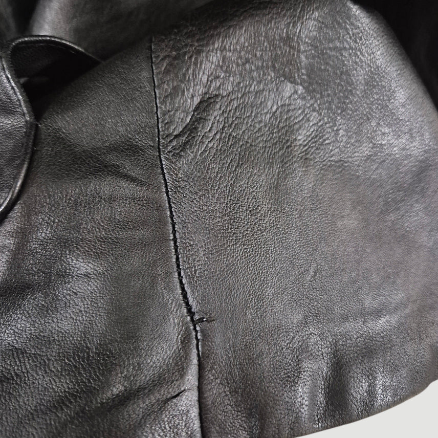 [BUNJANG] ROBO 110 Long Leather Jacket / [110]ROBO로보 여자 롱 가죽자켓
