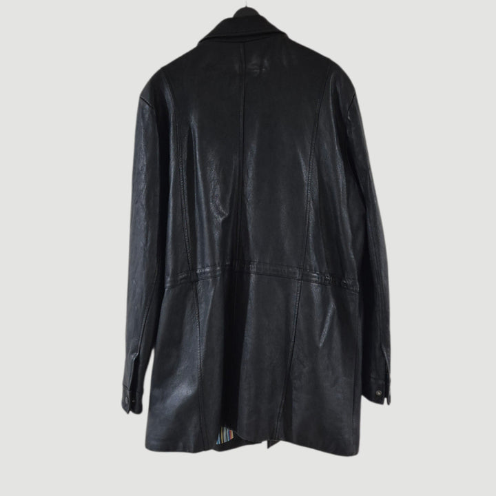 [BUNJANG] ROBO 110 Long Leather Jacket / [110]ROBO로보 여자 롱 가죽자켓