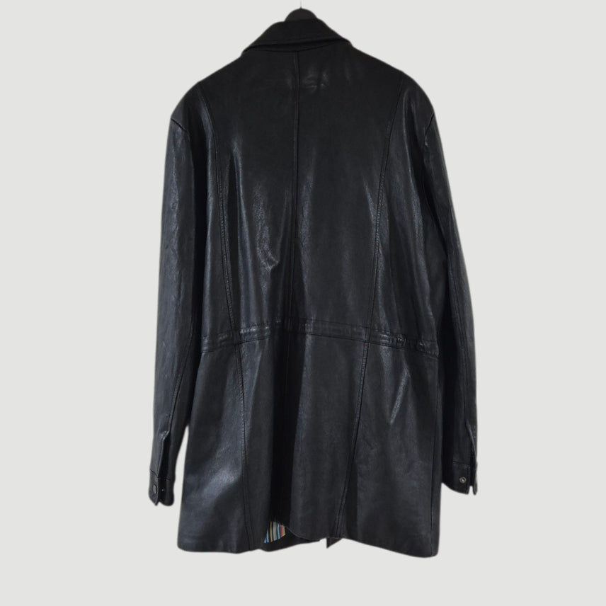 [BUNJANG] ROBO 110 Long Leather Jacket / [110]ROBO로보 여자 롱 가죽자켓