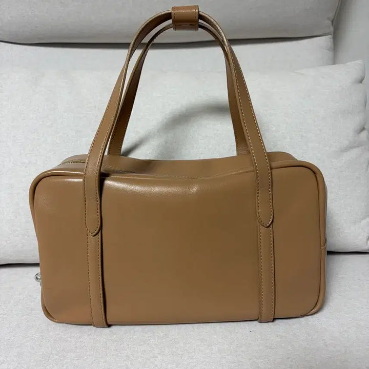[BUNJANG] Mondmondo Soft Box Tote Bag - Cappuccino / 몽드몽드 소프트박스백 몽드몽드 토트백 카푸치노