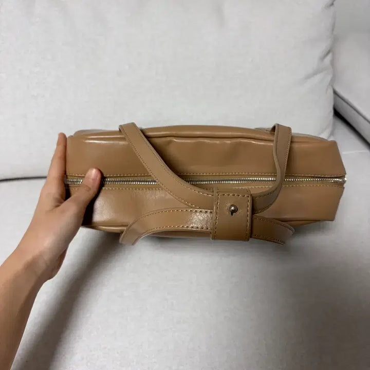 [BUNJANG] Mondmondo Soft Box Tote Bag - Cappuccino / 몽드몽드 소프트박스백 몽드몽드 토트백 카푸치노