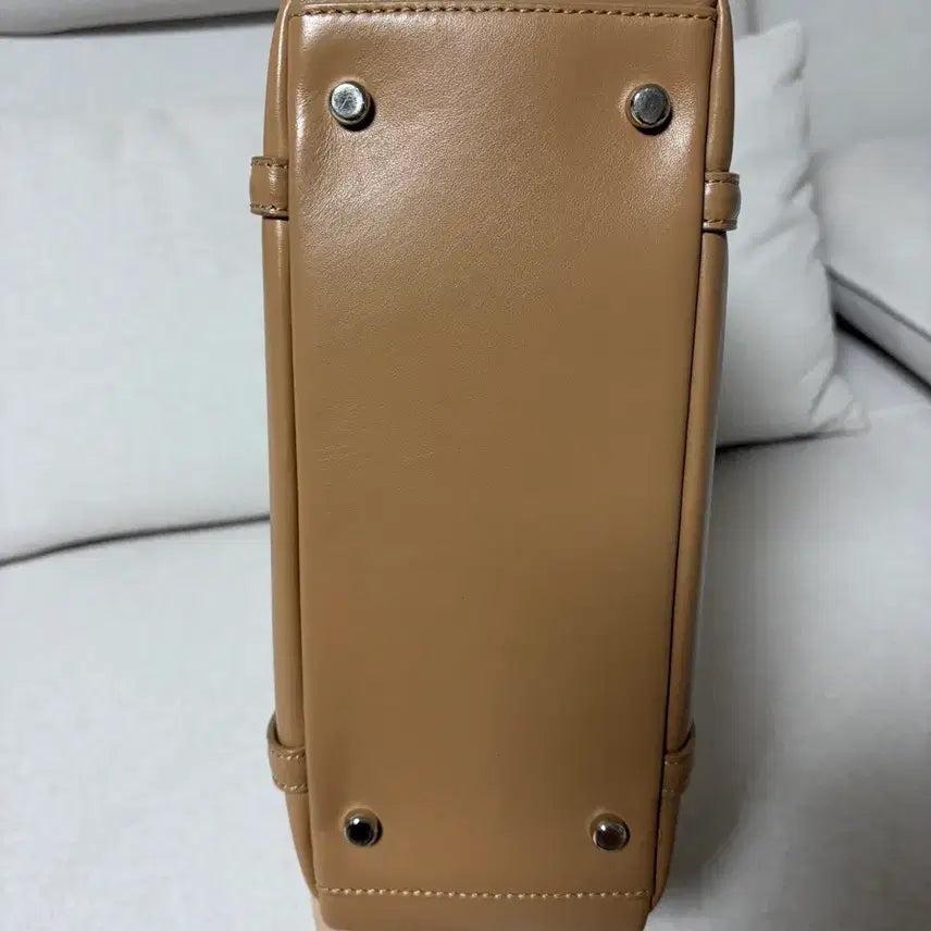 [BUNJANG] Mondmondo Soft Box Tote Bag - Cappuccino / 몽드몽드 소프트박스백 몽드몽드 토트백 카푸치노
