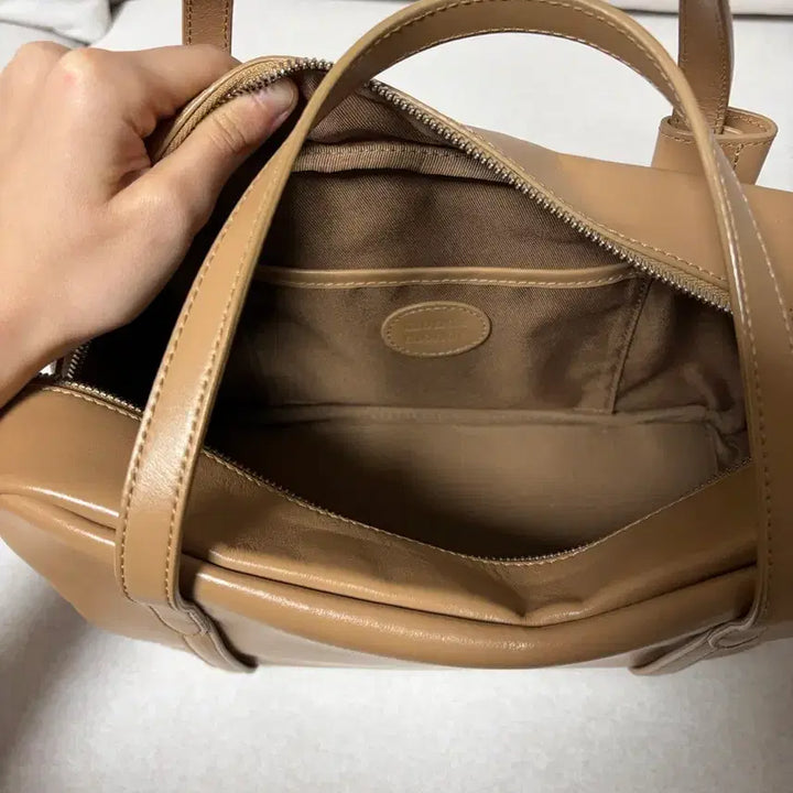 [BUNJANG] Mondmondo Soft Box Tote Bag - Cappuccino / 몽드몽드 소프트박스백 몽드몽드 토트백 카푸치노