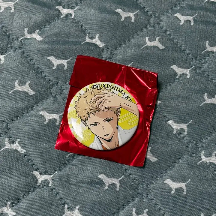 [BUNJANG] Haikyuu Rakusupa Tsukishima Kei Can Badge / 하이큐 라쿠스파 츠키시마 캔뱃지 미사용