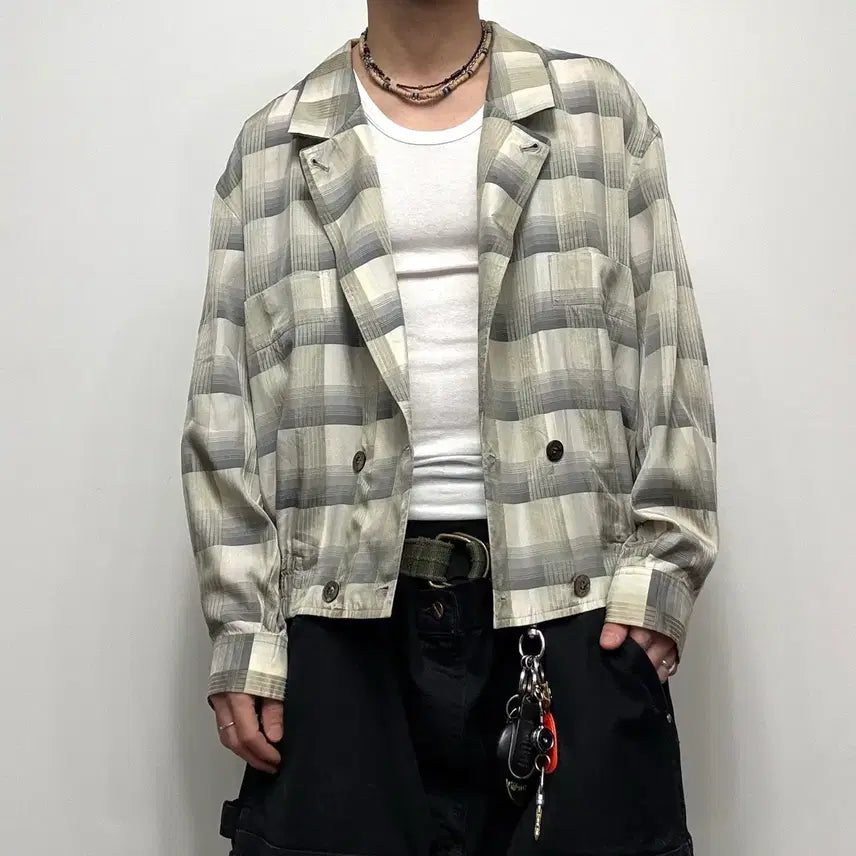 [BUNJANG] Balenciaga Vintage Cupro Silk Bomber Jacket / 90s Balenciaga 발렌시아가 빈티지 큐프라 실크 봄버자켓