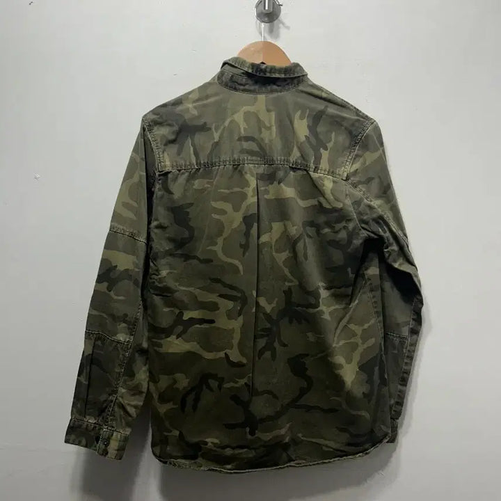 [BUNJANG] Military Camouflage Shirt (Size 100) / 카모 밀리터리 셔츠 남방 100사이즈