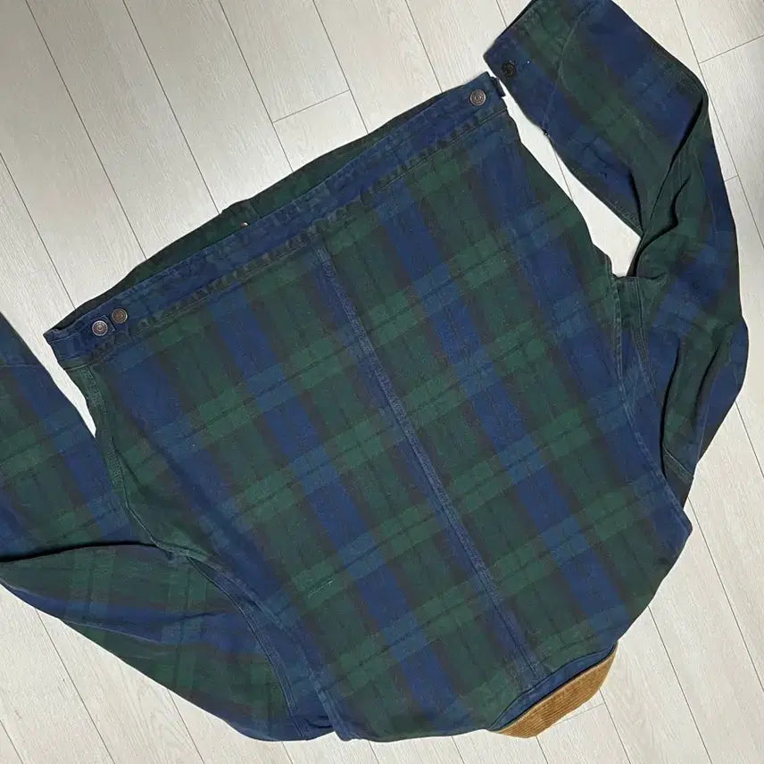 [BUNJANG] Polo Country Tartan Check Corduroy Collar Jacket / 90s폴로컨츄리 체크 덩가리핏자켓 XXL