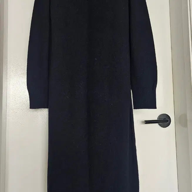 [BUNJANG] Stefano Ricci Navy Knit Dress with Lace Trim / 스테파넬 네이비 니트 원피스