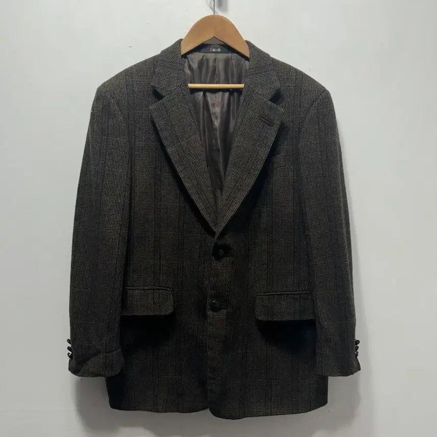 [BUNJANG] Daks Brown Check Wool Jacket M / 닥스 브라운 체크 울 자켓 M