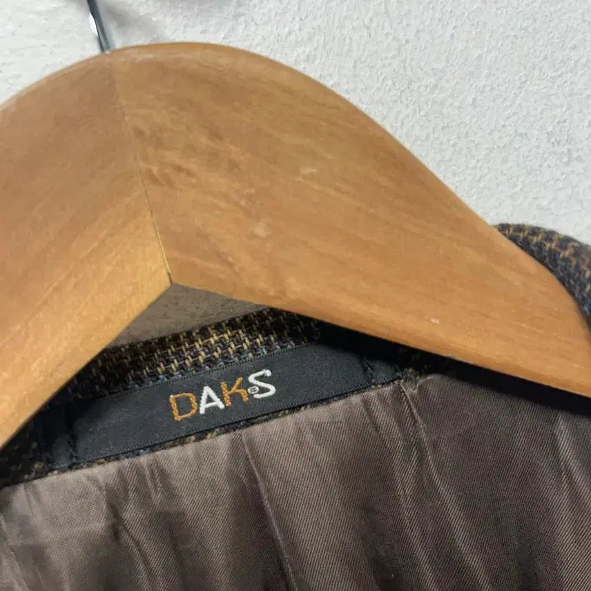[BUNJANG] Daks Brown Check Wool Jacket M / 닥스 브라운 체크 울 자켓 M