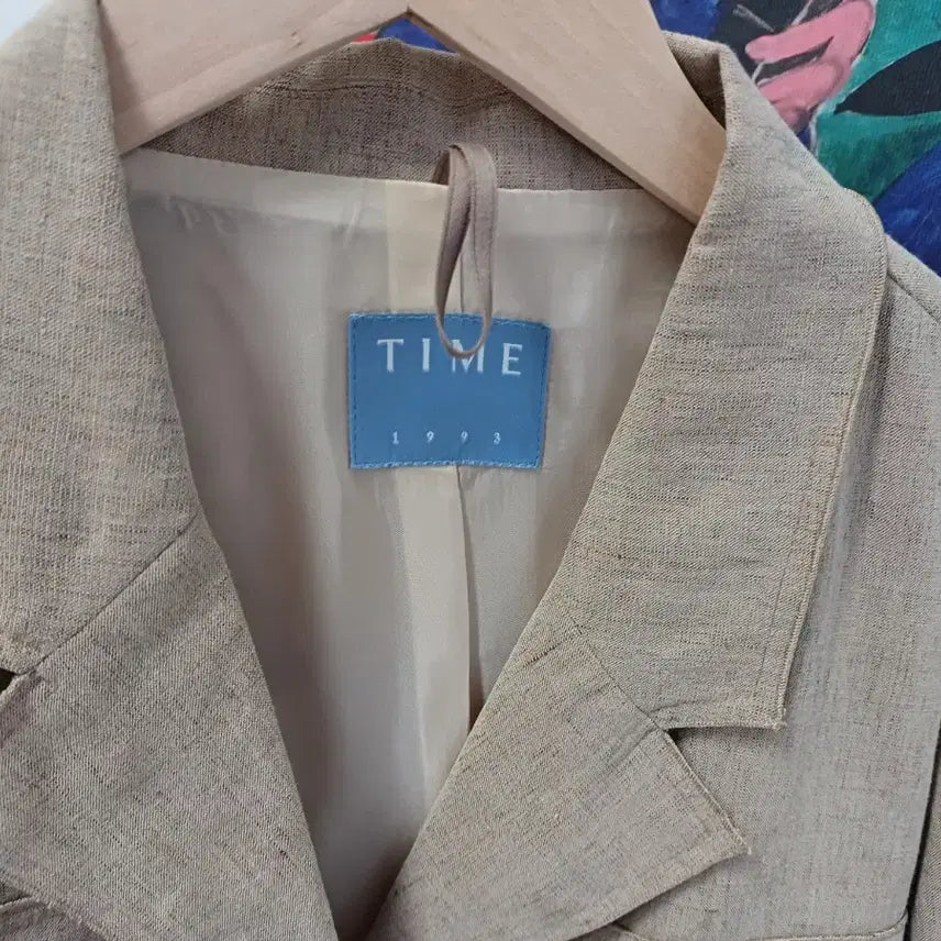 [SOLD OUT] 한섬 TIME 타임  크롭 린넨 자켓