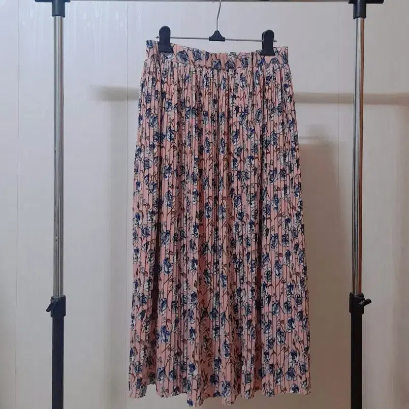 [SOLD OUT] 플라워 주름스커트 (허리밴딩)