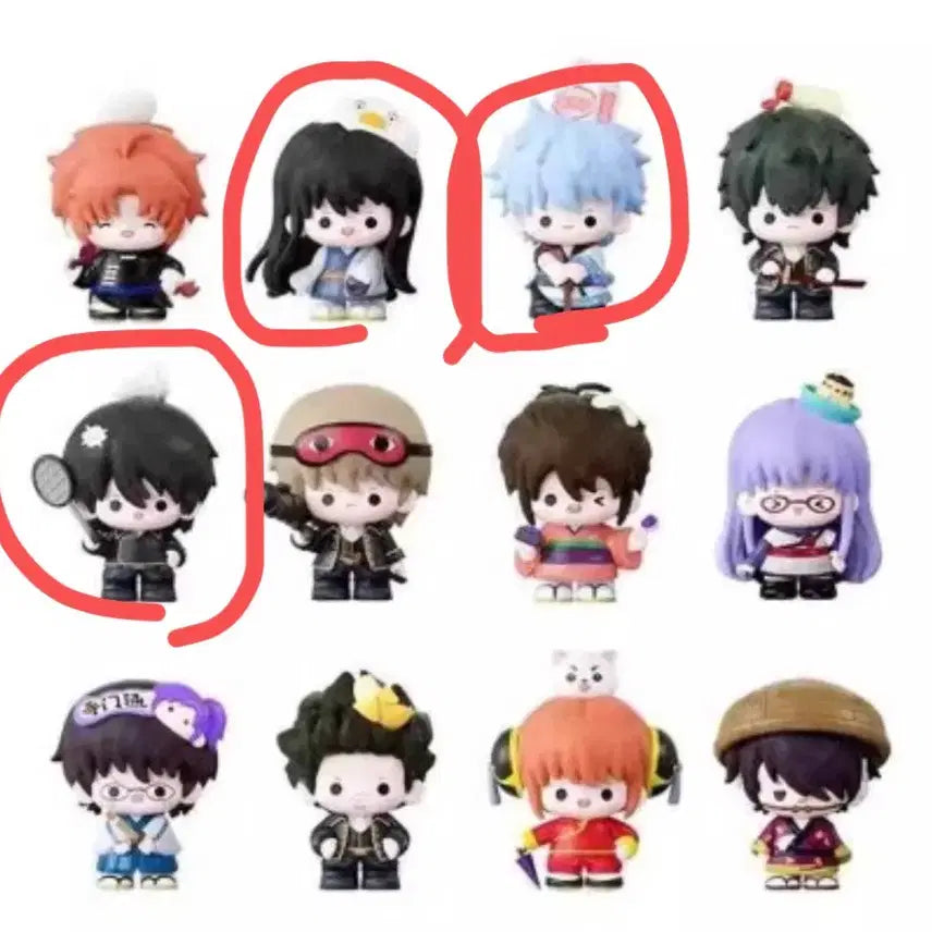 [BUNJANG] Gintama 콩눈 Figure Bundle Set / 은혼 콩눈 피규어 일괄