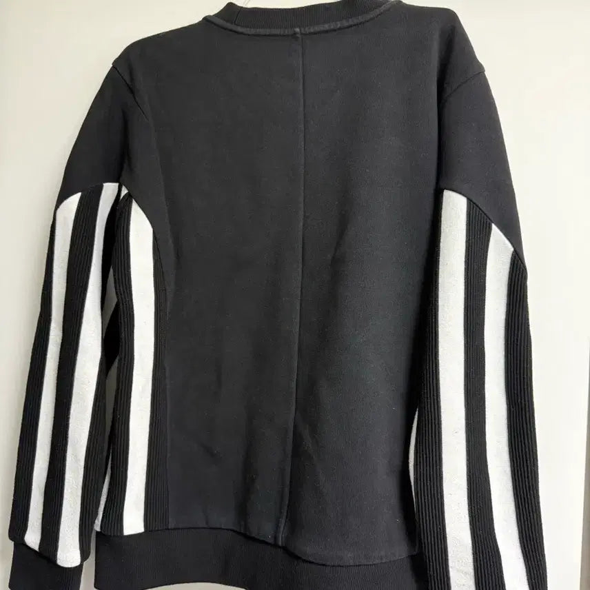 [BUNJANG] System Homme Striped Sweatshirt / 시스템옴므 블랙 스트라이프 맨투맨 티셔츠
