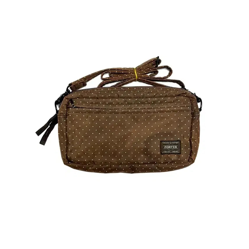 [BUNJANG] Porter Brown Dot Shoulder Bag OS / [OS] 포터 브라운 도트 숄더백