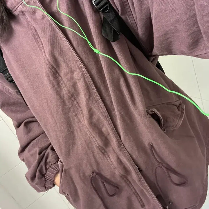 [BUNJANG] Sandbrook Purple Half Parka / (가격내림X) 샌프룩 퍼플 하프 야상 (퍼플)