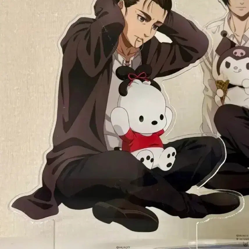 [BUNJANG] Attack on Titan Eren Yeager Sanrio Acrylic Stand / 택포3.5) 진격의거인 에렌 예거산리오 콜라보 아크릴스탠드 m